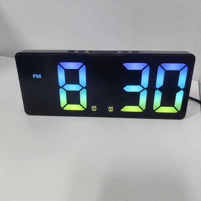 Voice Control Digital Alarm Clock Teperature Snooze Night Mode Desktop Table Clock 12/24H Anti-disturb Funtion LED Clocks Watch