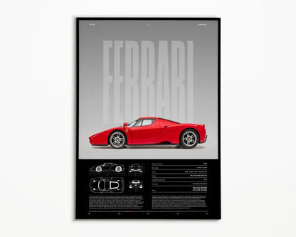 Classic Simple Wall Art Cars Luxury Esthetics Super Sports Car HD Canvas Print Poster Home Living Room and Bedroom Decoration