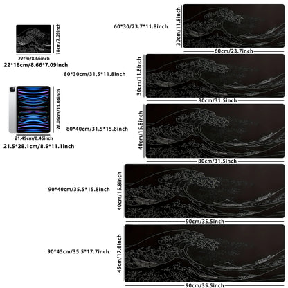 1PC Large Mouse Pads For Desk, Gaming Mouse Pad, Mouse Pad with Stitched Edges and Non-Slip Rubber Base, Extended Mouse Pad