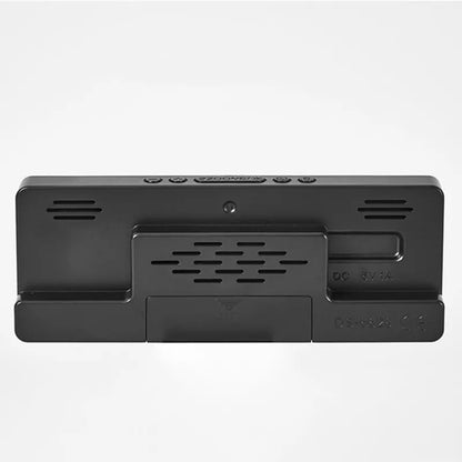 Voice Control Digital Alarm Clock Teperature Snooze Night Mode Desktop Table Clock 12/24H Anti-disturb Funtion LED Clocks Watch