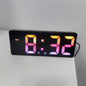 Voice Control Digital Alarm Clock Teperature Snooze Night Mode Desktop Table Clock 12/24H Anti-disturb Funtion LED Clocks Watch